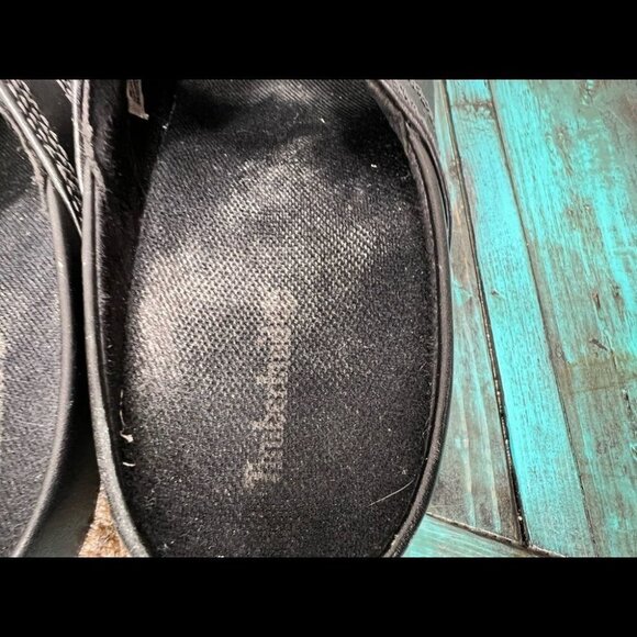 Timberland Black Leather Mules Clogs Size 9.5 - Picture 10 of 12